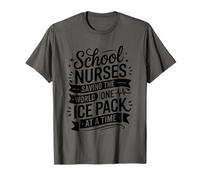 Saving The World One Ice Pack At A Time, School Nurses T-Shirt