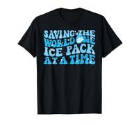 Saving The World One Ice Pack At A Time Value Graphic T-Shirt, Men, Black, XL