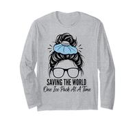 Saving The World One Ice Pack At Time Nurse Week Long Sleeve T-Shirt