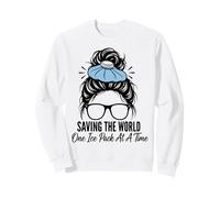 Saving The World One Ice Pack At Time Nurse Week Sweatshirt