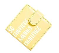 Savings Book - Budget Binder with Envelopes, 30 Envelopes Money Saving Challenge Book, Pu Waterproof Cash Organizer, Magnetic Buckle Finance Planner for Office School Classroom Travel Birthday Party
