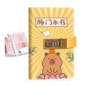 Savings Book | with Combination Lock Wallet - 100 Envelopes Money Saving Challenge Planner - for Bill Management Budgeting Kids Adults Beginners Financial Goals Education Birthday