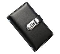 Savings Challenge Binder - 100 Card Slots Budget Book, Leather Reusable Money, Portable Locking Financial Planner, Innovative Cash Saving System - for Children Friends Goal Setting