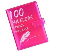 Savings Challenge Binder 100 Envelopes, 100 Envelopes Savings Challenge Binder, 100 Day Savings Challenges, Cash Envelopes, Reusable Laminated Tracker for a ges