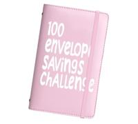 Savings Challenge Binder, 100 Envelopes Money Saving Challenge, Mini Money Saving Wallet for School, Home, Office, Daily Finance Organization
