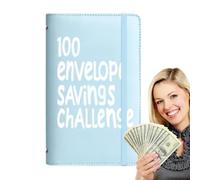 Savings Challenge Binder - 11x17.8x2cm Paper Budget Planner with Cash Envelopes | Cash Envelope and Suitable for Office, Home and School.