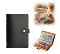 Savings Challenge Book (50 Pages), 2026 New 100 Envelopes Money Saving Challenge, Stylish Money Saving Wallet, Cash Budget Money Saving Book for Couples, Offices and Home (Black)