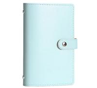 Savings Challenge Book, Money Saving Wallet, 100 Envelope Binder Stylish Leather Cash Bag, for Budget Financial Planning (A-5)