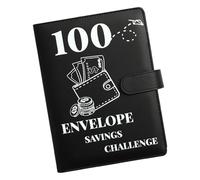 Savings Challenge Book with Envelopes, 100 Day Savings Challenge Workbook, Savings Binder Envelope, Motivational Process to Save 5,050 Dollars for Travel, Funds, Money