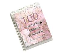 Savings Challenge Book with Envelopes, Challenge Binder 100 Envelopes | Savings Binder Envelope | A Fun and Easy Way to Save $5,050 for Planning