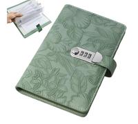 Savings Challenge Book with Lock - Portable Budget Planner Folder | Money Saving Challenge with Combination Lock for Freelancers, Beginners, Families, Adults, Home, Office
