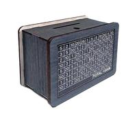 Savings Challenge Box, Wooden Money Saving Box - Savings Challenge Bank Decoration for Adults | Wooden Money Box with Savings Goal for Friends, Women, Adults, Ages