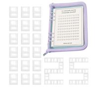 Savings Challenge Budget Binder - Zippered PU Planner Notebook, 100 Slot Envelope Organizer | Money Management Binder Debt Reduction, Expense Goals Cash Tracker Kit For Home Finance Daily Saving Plans