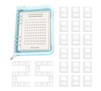 Savings Challenge Budget Binder - Zippered PU Planner Notebook, 100 Slot Envelope Organizer | Money Management Binder Debt Reduction, Expense Goals Cash Tracker Kit for Home Finance Daily Saving Plans