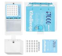 Savings Challenges Book | 25 Envelopes Challenge Binder | Reusable Cash Saving Planner, 1000 $ Receipts and Bills Organization, Fun and Easy Way