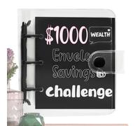 Savings Challenges Book, Money Saving Challenges Binder,25 Envelopes Envelope Savings Challenge Book - A Fun Easy Way, $1000 Money Saving Planner, Org
