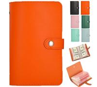 Savings Challenges Book with Envelopes, 100 Day Savings Challenge Binder, Envelope Money Saving Challenge, Budget Binder with Cash Envelopes, Easy to Save (Orange)