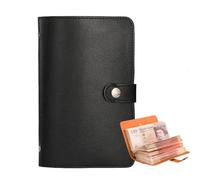 Savings Challenges Book with Envelopes,100 Envelope Money Saving Challenge Binder with Lock,Budget Planner with Cash Envelopes & Notebook for Cash Stuffing,Savings Goal (Black)