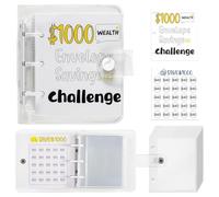 Savings Envelope Challenge,Savings Challenge Book - 25 Envelopes Envelope Savings Challenge Book - A Fun and Easy Way, $1000 Money Saving Planner, Organization