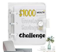 Savings Envelopes For Money Challenge,Savings Envelopes Challenge | 25 Envelope Envelope Savings Challenge Binder,Portable Family Stimulating Game, Money Saving Planner A