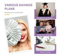Savings Envelopes for Savings Challenge | Monthly Saving Budget Planner - 100 Days Planner & Kick Calendar To Save $55,000 For Adults, Kids & School Children