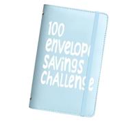 Savings Envelopes Money Challenge - Expense Budget Binder with 100 Days Tracker Envelopes, 11x17.8x2 Cm Organized Cash Planning System | Home School Financial Learning for Children Men Adults
