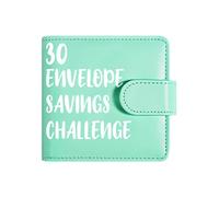 Savings Folder - 30 Envelopes, Budget Wallet, Bill Challenge Organiser, Cash Stuffing Folder | Professional Financial Goal