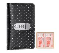 Savings Notebook, Financial Organizer with Password Lock, Savings Folder with Hundred Envelopes | for Family Women
