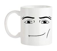 Saviola-MAN FACE Funny Gamer Mug,Birthday Mug,11oz Novelty Coffee Cup,White,1 Count (Pack of 1)
