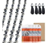 Savior 4-Pack GTA26 Chainsaw Chain Compatible with Stihl 3670 000 0028, Mini Saw Chain for 4 Inch (10cm) Bar, 1/4" LP .043 Gauge, 28 Drive Links