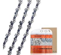 Savior Chainsaw Chain for 18 Inch Bar, .050" Gauge, 3/8" LP, 62 Links, Low-Kickback Chain Compatible with Oregon, Husqvarna, Bosch AKE 45 S and More, 3 Pack