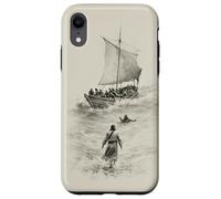Savior on the Sea of Galilee Minimal Christian Bible Scene Case for iPhone XR