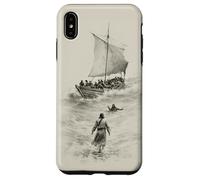 Savior on the Sea of Galilee Minimal Christian Bible Scene Case for iPhone XS Max