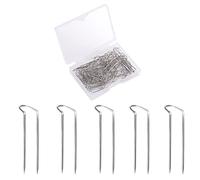 SAVITA 100Pcs Sewing Pins, Stainless Steel Studs Double Interlocking Pins Universal Straight Studs for Sewing Jewelry Display and Home Decor (Length 2.3cm / 0.9inch)