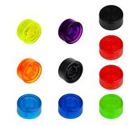 SAVITA 10pcs Guitar Effects Pedal Cap, Multicolor Pedal Footswitch Topper Effect Pedal Buttons Pedal Knob Caps Protection Cap for Guitar (8 Colors)