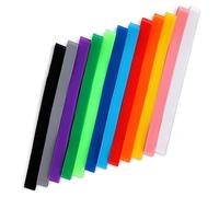 SAVITA 12pcs Large Rubber Bands, 8 Inch Reusable Big Rubber Bands Elastic Thick Rubber Bands Silicone Rubber Bands Office Supplies for Outdoor Home Packing (12 Colors)