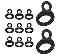 SAVITA 12pcs Tie Down Strap Rings, Stainless Steel Dirt Bike Tie Down Load Anchor Strapping Hooks Multi-Purpose Heavy Duty Lashing Rings for Truck, Trailer, Vans, Golf Cart, Fence (Excluding Bolts)