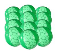 SAVITA 12pcs Turtle Beach Ball, 8.66in Inflatable Beach Balls for Kids Blow Up Summer Pool Toys for Birthday Gaming Party Decorations Outdoor Activity Summer Holiday Toys (Green)