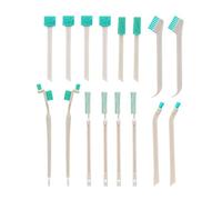 SAVITA 16Pcs Small Household Cleaning Brushes, Tiny Cleaning Brush Set Micro Scrubber 8 in 1 Detail Sponge Cleaning Brush Small Holes Corner Space Keyboard Bottle Tile