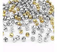 SAVITA 200 Pcs Craft Small Metal Jingle Bells for Christmas, DIY, Garland, Jewellery Making, Holiday Home and Decoration