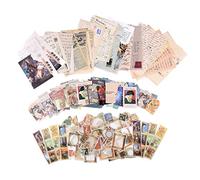 SAVITA 200 Pieces Vintage Scrapbooking Retro Stickers Aesthetic Supplies Scrapbooking Packs, Antique Decorative Stickers for Scrapbooking