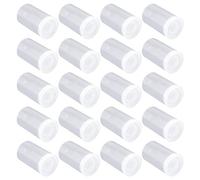 SAVITA 20pcs Plastic Film Canister Holder, 35mm Empty Camera Reel Camera Film Storage Film Canisters with Caps for Storing Camera Films, Coins, Beads, Rings (Transparent)