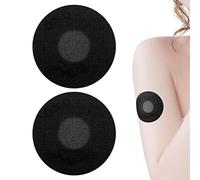 SAVITA 20pcs Sensor Covers, Waterproof Breathable Sensor Protector Adhesive Patches for Freestyle Libre 2/3 Sensor for Swimming Showering (Black)