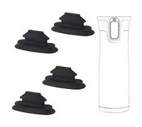 SAVITA 22247 4pcs Replacement Parts for Contigo West Loop, Travel Coffee Mug Lid Replacement Silicone Lid Stopper Coffee Mug Stopper Travel Mug Stopper for Contigo Tumbler Lid Stopper (Black)