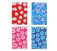 SAVITA 24pcs Mini Hawaiian Notebook Set, 4 Styles 2.4x3.9 Inch Blue & Pink Cartoon Theme Spiral Notebook Colorful Cartoon Party School Supplies for Girls Boys Students