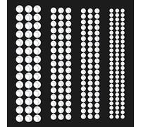 SAVITA 2800pcs / 4 Sheets Self Adhesive Pearl Stickers, 3mm/4mm/5mm/6mm Beauty Flat Back Stickers Adhesive Half for Makeup DIY Crafts Gems Nail Art Scrapbooks Earrings Phone Case Decorations (White)