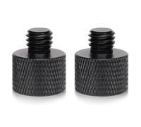 SAVITA 2pcs Mic Foot Adapter, 3/8 Male to 5/8 Female Tripod Screw Thread Adapter Accessories for Camera Monitor Microphone Stand Mount