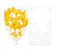 SAVITA 2pcs Transparent Plastic Balloon Bags, 59x49 Inch, Ideal for Birthday Parties, General Celebrations, Unisex-Adults