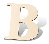 SAVITA 30cm Blank Wooden Letters Sign Panel Unfinished Wood Slices for Home Sign Wall Decoration DIY Craft Projects (B)