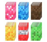 SAVITA 30pcs Colorful Mini Notepads, 3.94x2.36 Inch Mini Coil Notepads for Kids Teachers’ Classroom Prizes Game Themed Party Favor Birthday Gift Bag Fillers (6 Colors)